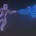 Mesmerizing Light and Sound Show of 20 Drones